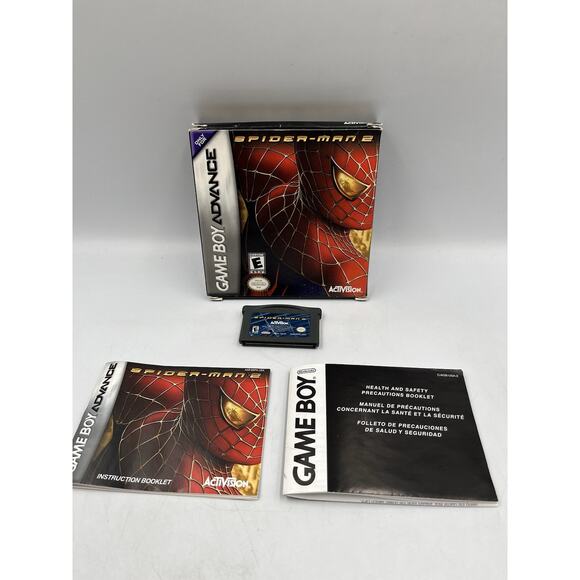 Spider-Man 2 GBA Game Boy Advance Complete CIB Good Condition! NICE! - Picture 1 of 13
